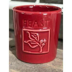 Gund Gifts Thanksgiving “Feast” Votive Candle Holder with Leaf/Berry Design